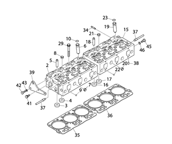 Engine Group - Cylinder Head Diagram and Parts List for 080087-00  Briggs and Stratton Generator